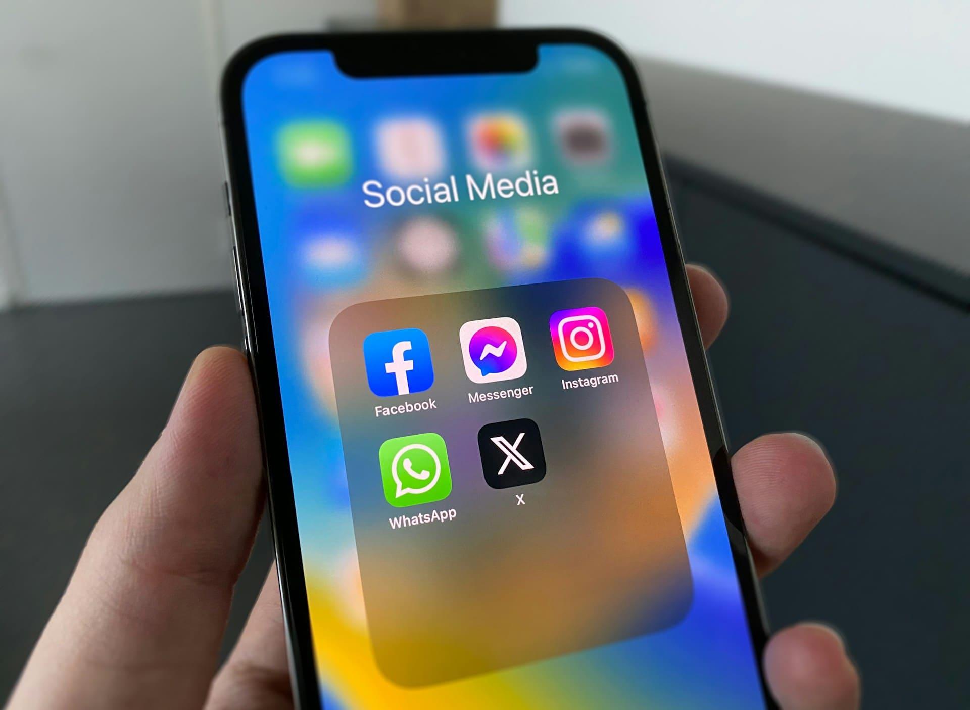 Image showing an iPhone displaying various social media apps with step-by-step instructions on using them effectively.