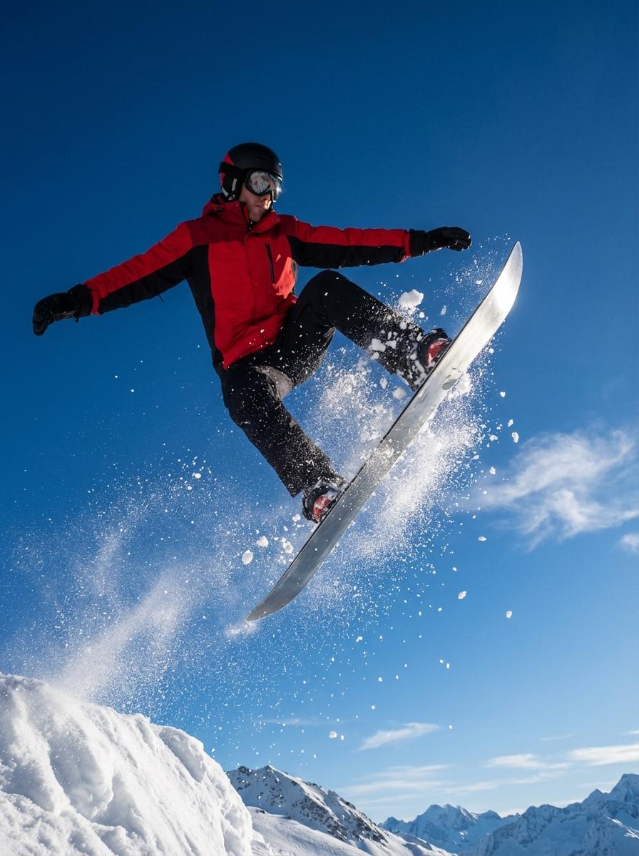 snowboarder doing a trick